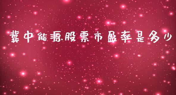 冀中能源股票市盈率是多少_https://wap.jnlaobingbanjia.com_金融理财_第1张