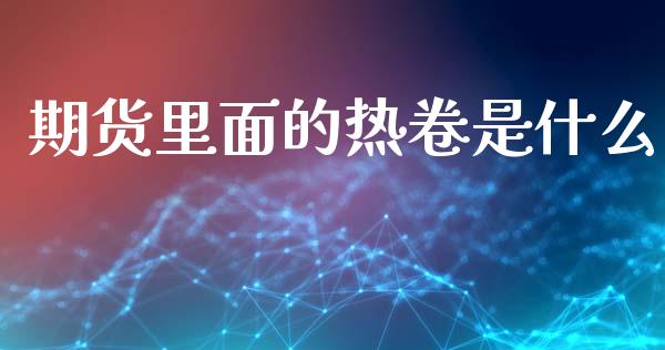 期货里面的热卷是什么_https://wap.jnlaobingbanjia.com_财务管理_第1张
