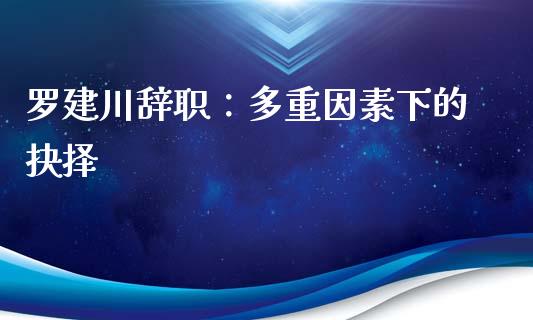 罗建川辞职：多重因素下的抉择_https://wap.jnlaobingbanjia.com_基金分析_第1张