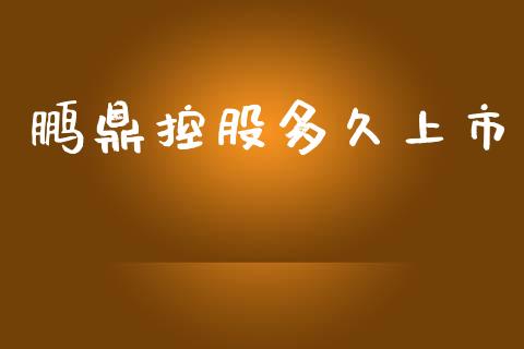 鹏鼎控股多久上市_https://wap.jnlaobingbanjia.com_证券公告_第1张