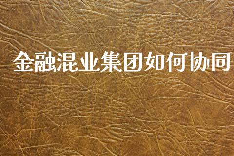 金融混业集团如何协同_https://wap.jnlaobingbanjia.com_财务管理_第1张
