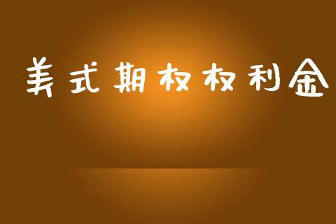 美式期权权利金_https://wap.jnlaobingbanjia.com_基金分析_第1张