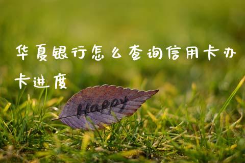 华夏银行怎么查询信用卡办卡进度_https://wap.jnlaobingbanjia.com_股市行情_第1张