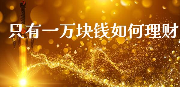 只有一万块钱如何理财_https://wap.jnlaobingbanjia.com_基金分析_第1张