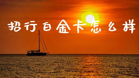招行白金卡怎么样_https://wap.jnlaobingbanjia.com_证券公告_第1张