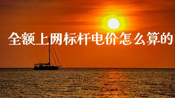全额上网标杆电价怎么算的_https://wap.jnlaobingbanjia.com_财务管理_第1张