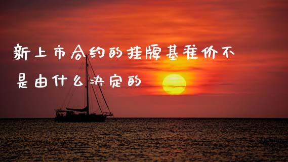 新上市合约的挂牌基准价不是由什么决定的_https://wap.jnlaobingbanjia.com_证券公告_第1张