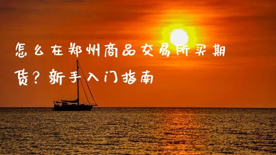 怎么在郑州商品交易所买期货?新手入门指南_财务管理_第1张_财经资讯_股市行情_财务管理_金融理财 怎么在郑州商品交易所买期货?新手入门指南_https://wap.jnlaobingbanjia.com_财务管理_第1张
