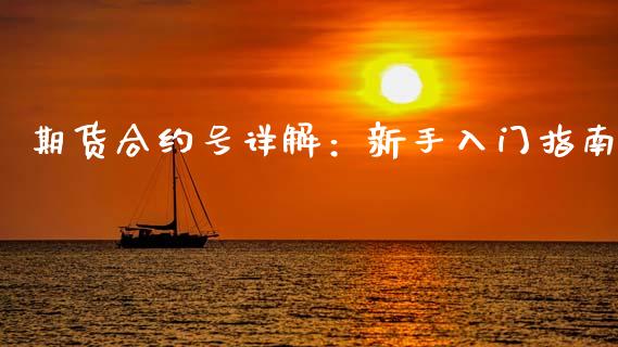 期货合约号详解：新手入门指南_https://wap.jnlaobingbanjia.com_金融理财_第1张