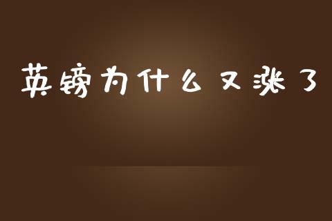 英镑为什么又涨了_https://wap.jnlaobingbanjia.com_金融理财_第1张