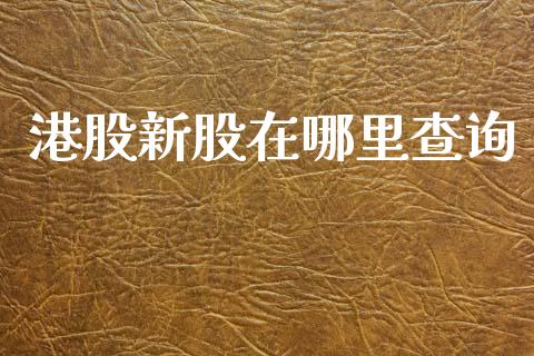 港股新股在哪里查询_https://wap.jnlaobingbanjia.com_股市行情_第1张