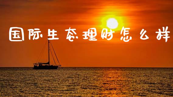 国际生态理财怎么样_https://wap.jnlaobingbanjia.com_财务管理_第1张