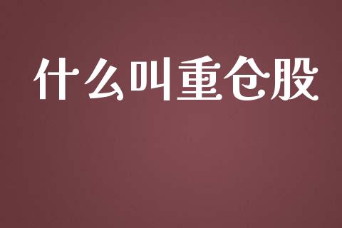 什么叫重仓股_https://wap.jnlaobingbanjia.com_财经资讯_第1张