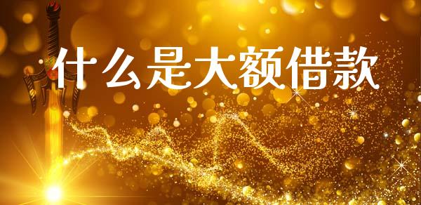 什么是大额借款_https://wap.jnlaobingbanjia.com_财务管理_第1张