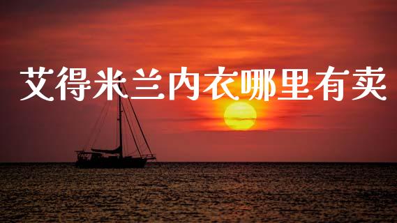 艾得米兰内衣哪里有卖_https://wap.jnlaobingbanjia.com_财经资讯_第1张