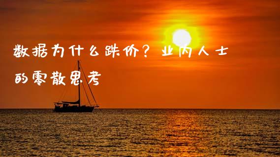 数据为什么跌价？业内人士的零散思考_https://wap.jnlaobingbanjia.com_股市行情_第1张