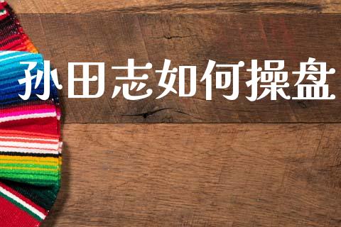 孙田志如何操盘_https://wap.jnlaobingbanjia.com_财经资讯_第1张