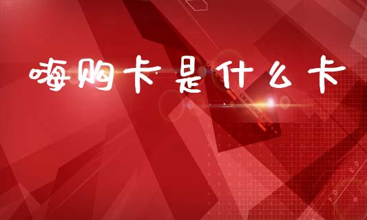 嗨购卡是什么卡_https://wap.jnlaobingbanjia.com_财经资讯_第1张