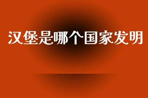汉堡是哪个国家发明_https://wap.jnlaobingbanjia.com_证券公告_第1张