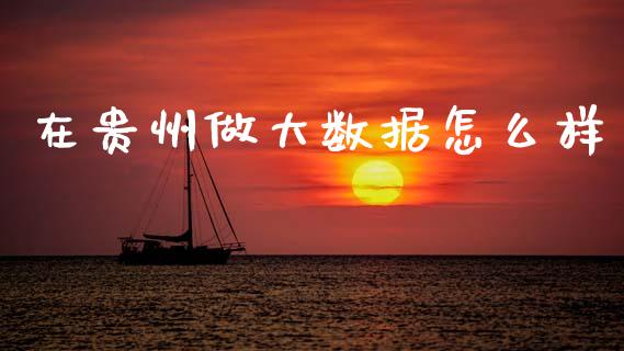 在贵州做大数据怎么样_https://wap.jnlaobingbanjia.com_证券公告_第1张