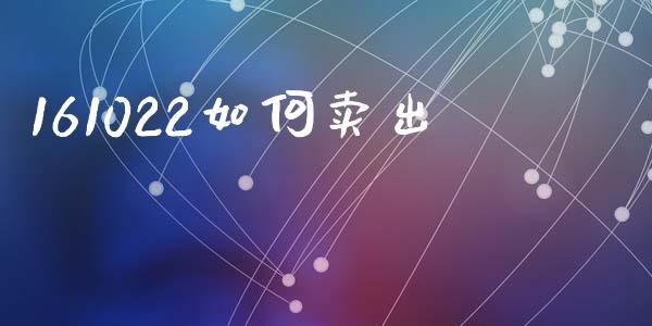 161022如何卖出_https://wap.jnlaobingbanjia.com_财务管理_第1张