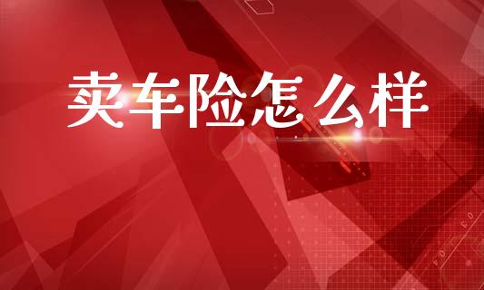 卖车险怎么样_https://wap.jnlaobingbanjia.com_财务管理_第1张