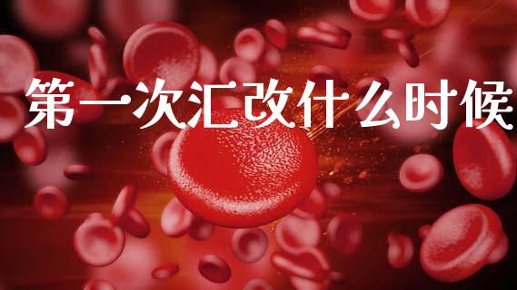 第一次汇改什么时候_https://wap.jnlaobingbanjia.com_财务管理_第1张