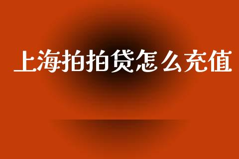 上海拍拍贷怎么充值_https://wap.jnlaobingbanjia.com_股市行情_第1张