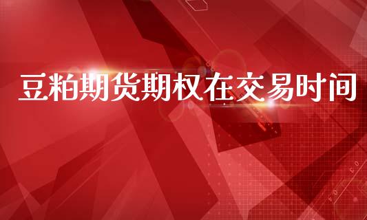 豆粕期货期权在交易时间_https://wap.jnlaobingbanjia.com_股市行情_第1张