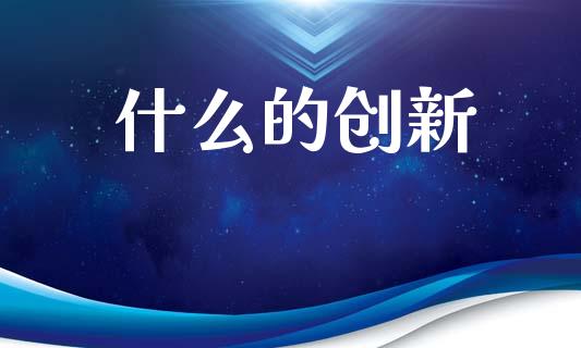 什么的创新_https://wap.jnlaobingbanjia.com_证券公告_第1张