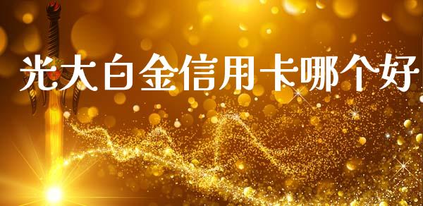 光大白金信用卡哪个好_https://wap.jnlaobingbanjia.com_金融理财_第1张