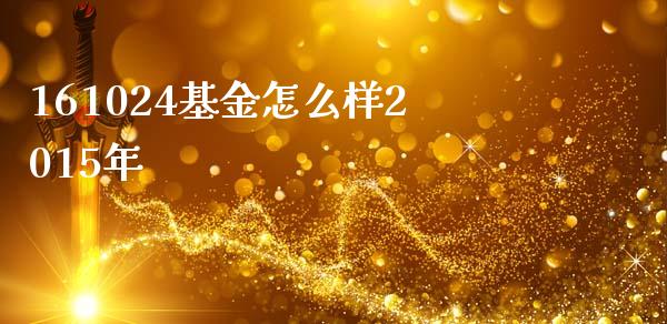 161024基金怎么样2015年_https://wap.jnlaobingbanjia.com_证券公告_第1张