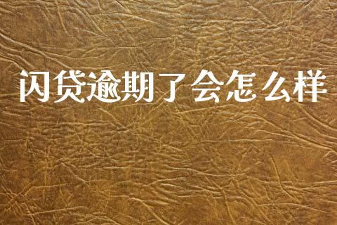 闪贷逾期了会怎么样_https://wap.jnlaobingbanjia.com_证券公告_第1张