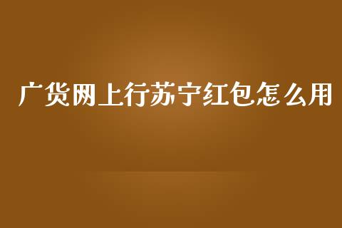 广货网上行苏宁红包怎么用_https://wap.jnlaobingbanjia.com_财务管理_第1张