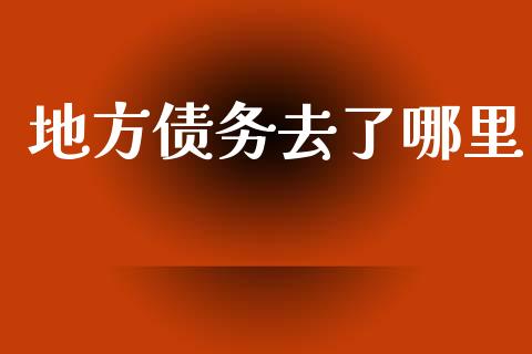 地方债务去了哪里_https://wap.jnlaobingbanjia.com_证券公告_第1张