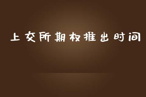 上交所期权推出时间_https://wap.jnlaobingbanjia.com_基金分析_第1张