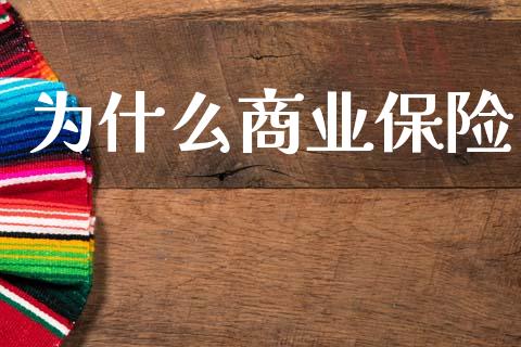 为什么商业保险_https://wap.jnlaobingbanjia.com_基金分析_第1张